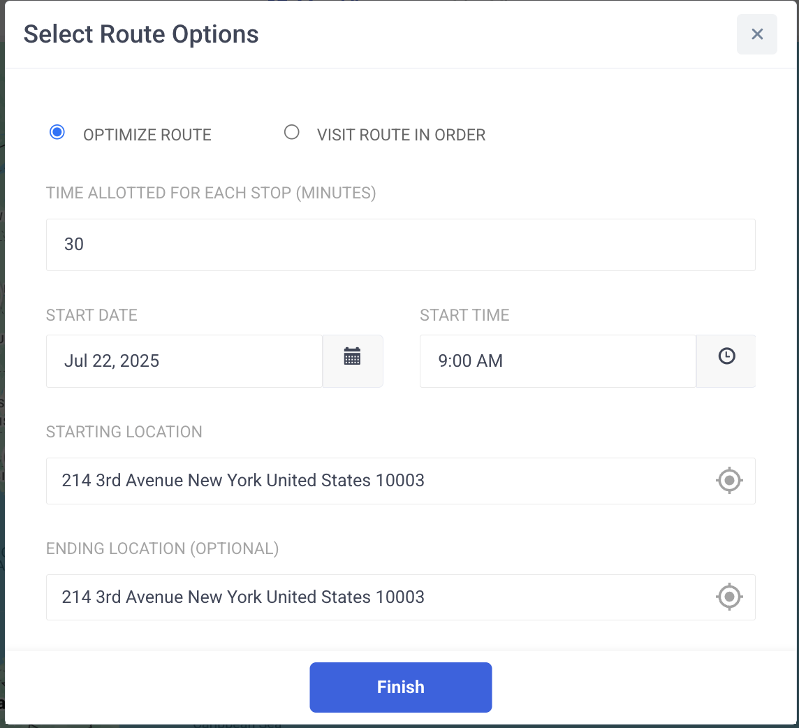 Create Route Create Routes - Web